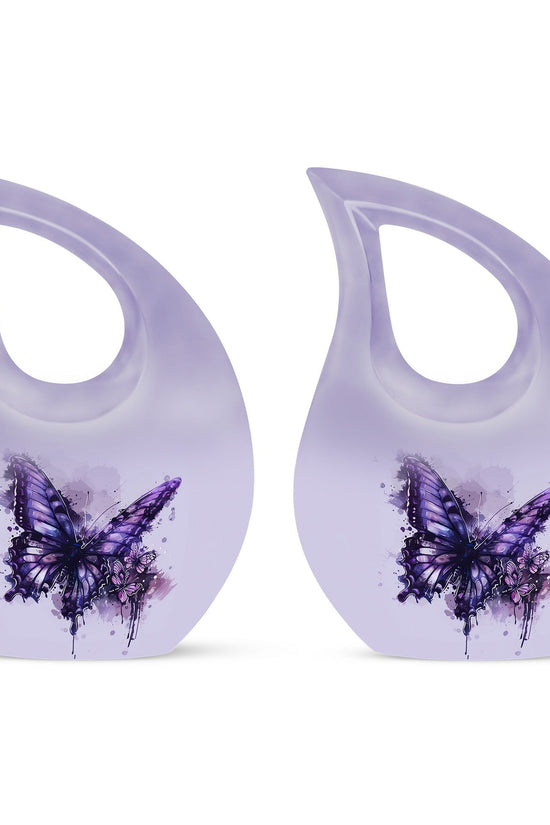 Purple Butterfly Urns For Ashes - Urns For Human Ashes Adult Male Dad