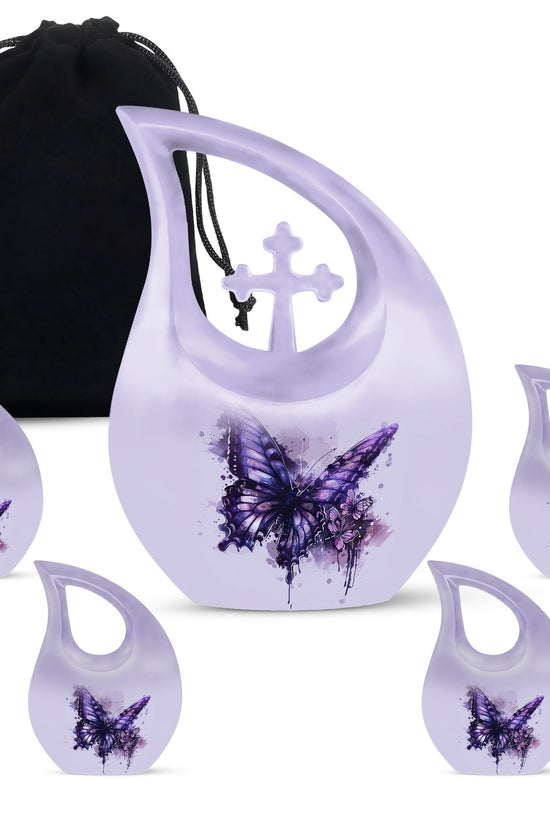 Purple Butterfly Urns For Ashes - Urns For Human Ashes Adult Male Dad