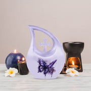 Purple Butterfly Urns For Ashes - Urns For Human Ashes Adult Male Dad