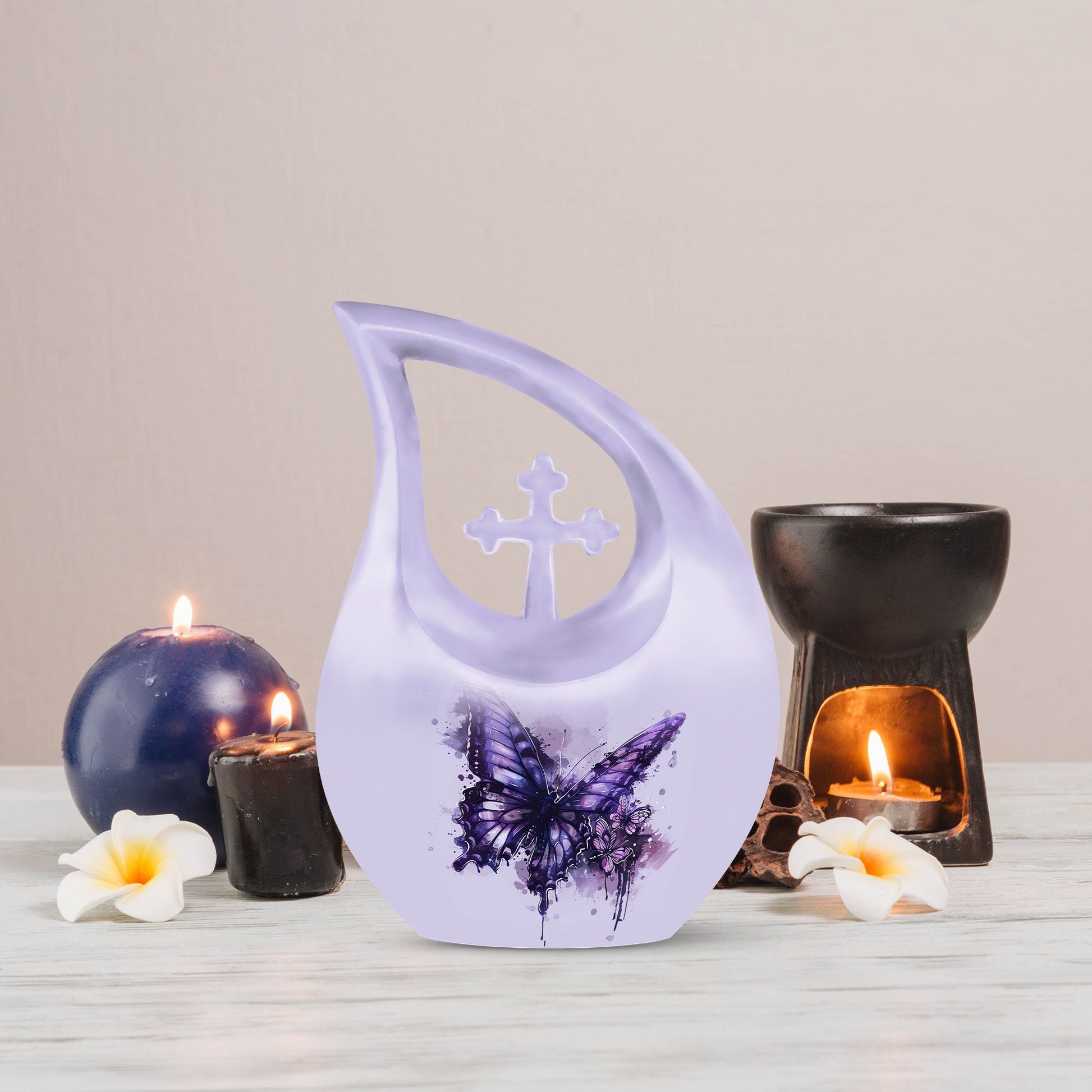 Purple Butterfly Urns For Ashes - Urns For Human Ashes Adult Male Dad