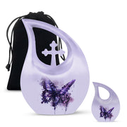 Purple Butterfly Urns For Ashes - Urns For Human Ashes Adult Male Dad