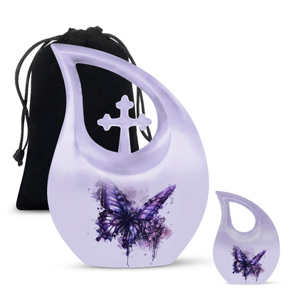 Purple Butterfly Urns For Ashes - Urns For Human Ashes Adult Male Dad