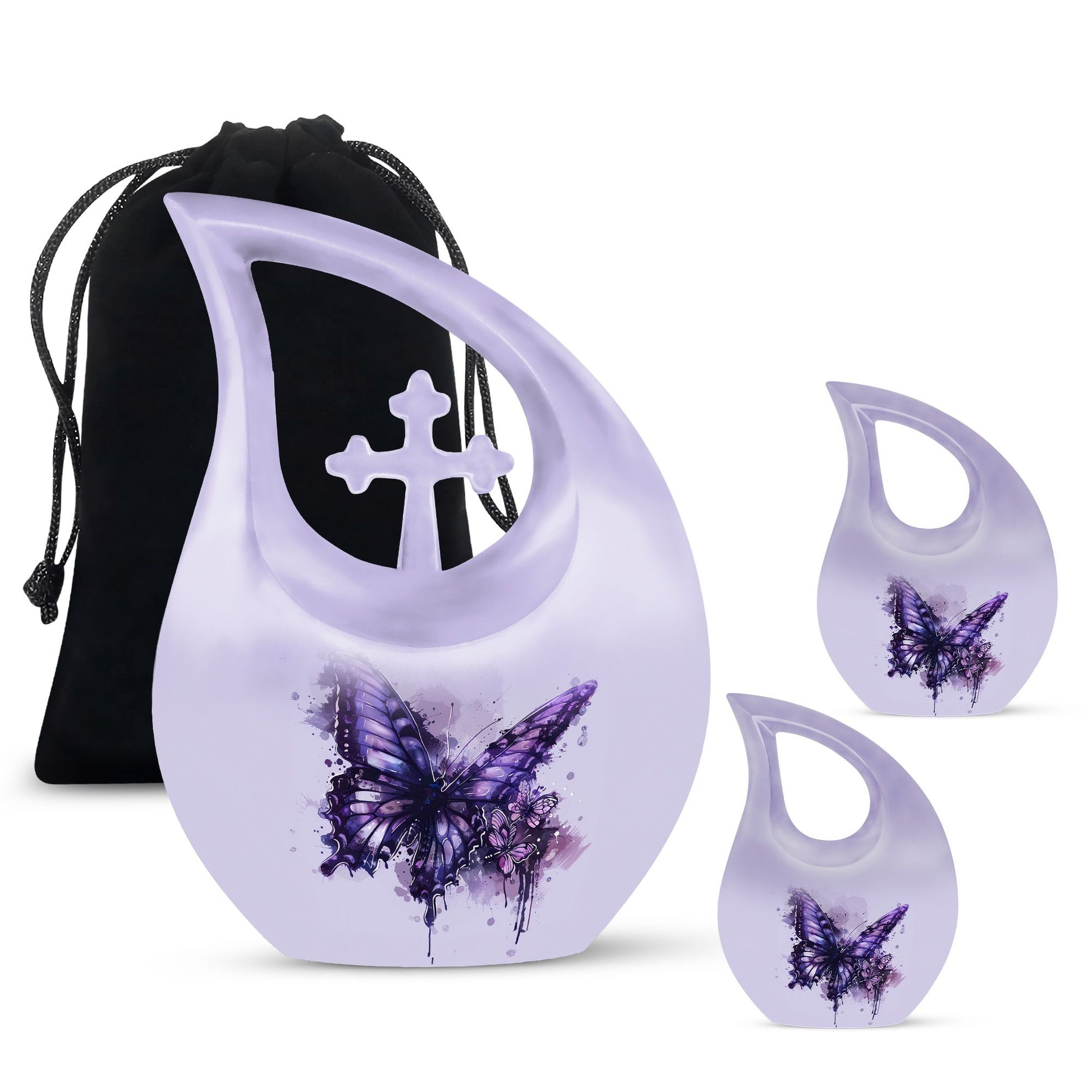 Purple Butterfly Urns For Ashes - Urns For Human Ashes Adult Male Dad