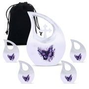 Purple Butterfly Urns For Ashes - Urns For Adult Female Small