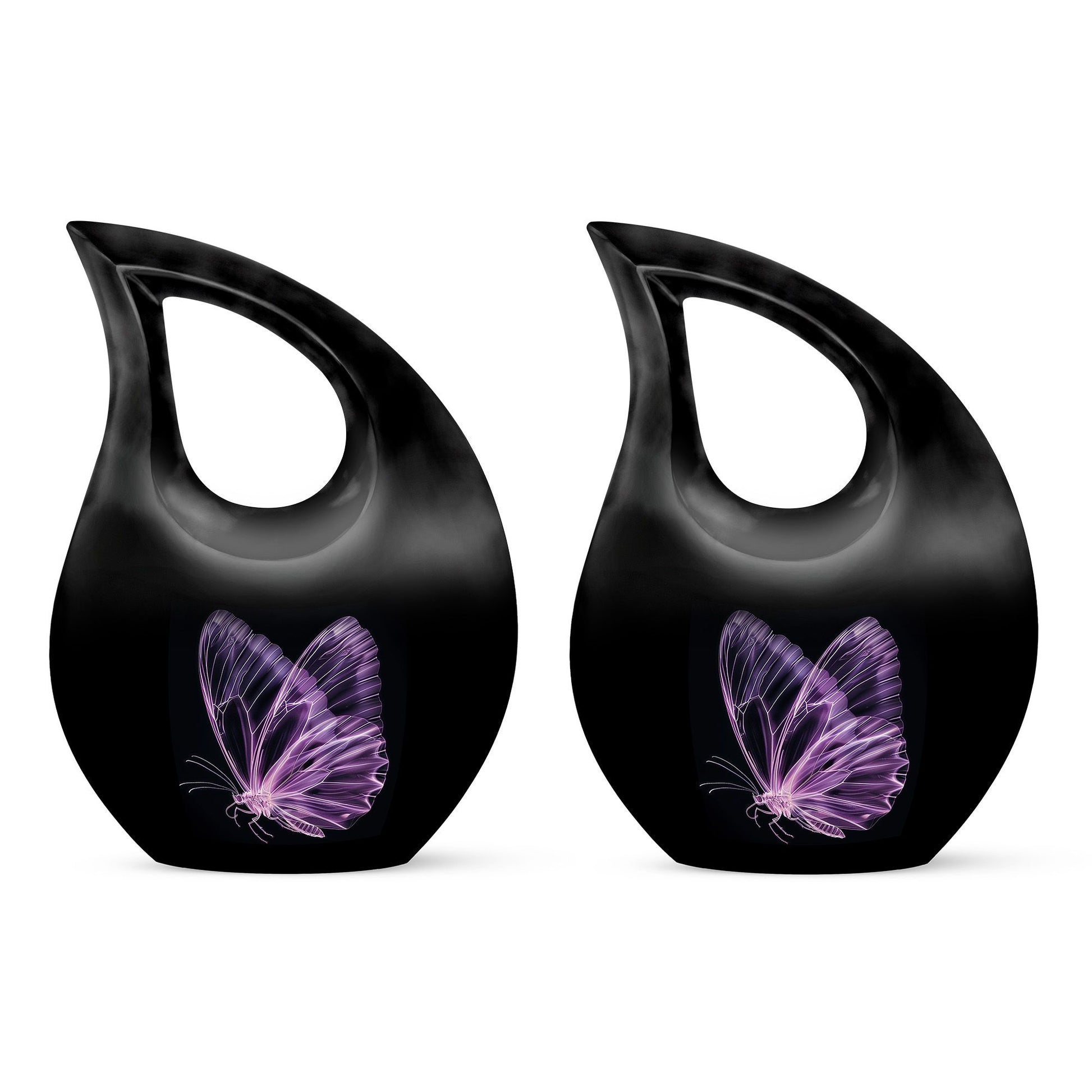 Purple Butterfly Urns For Ashes - Urns For Adult Male Dad