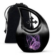 Purple Butterfly Urns For Ashes - Urns For Adult Male Dad
