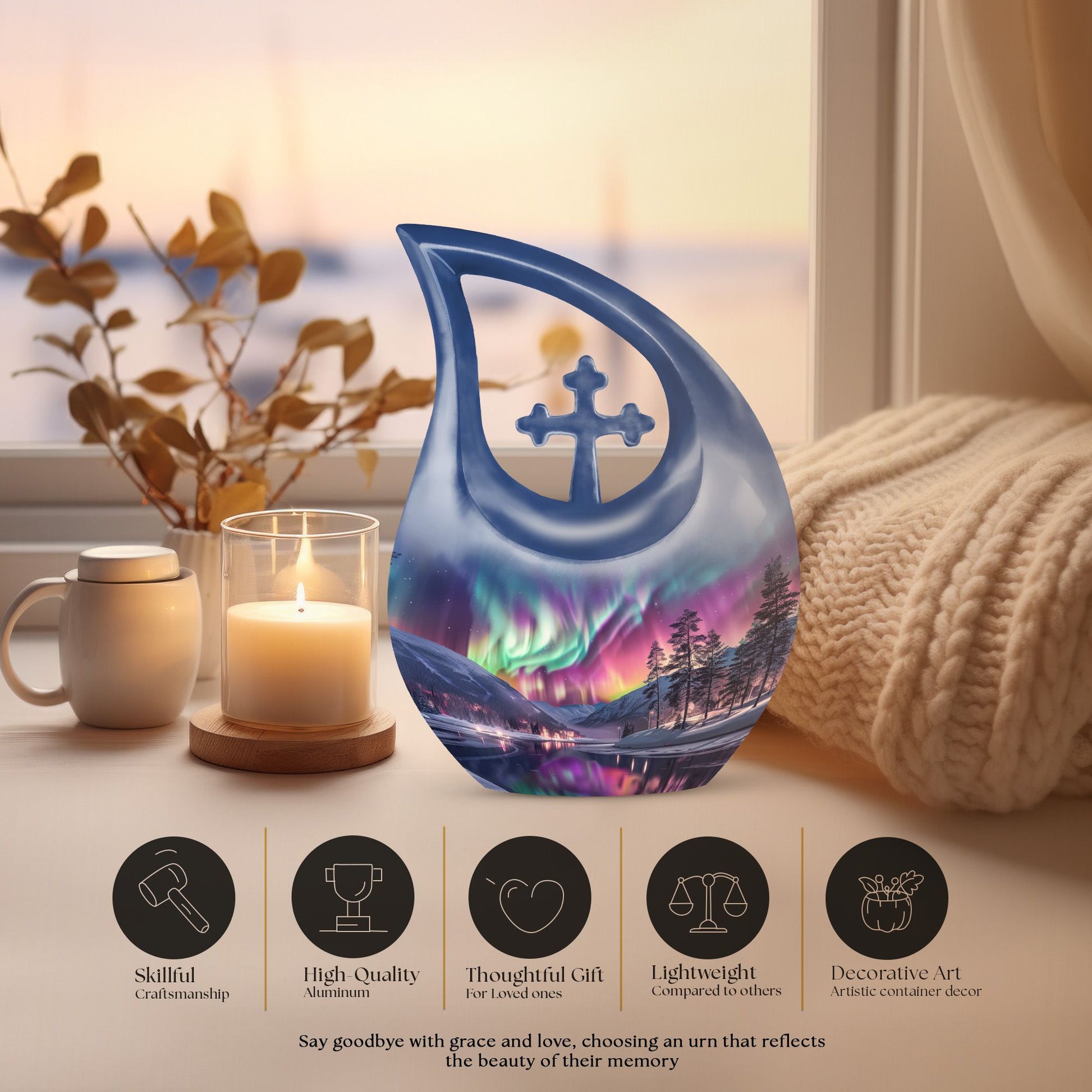 Aurora Urns For Ashes - Mini Urn For Ashes Adult Male