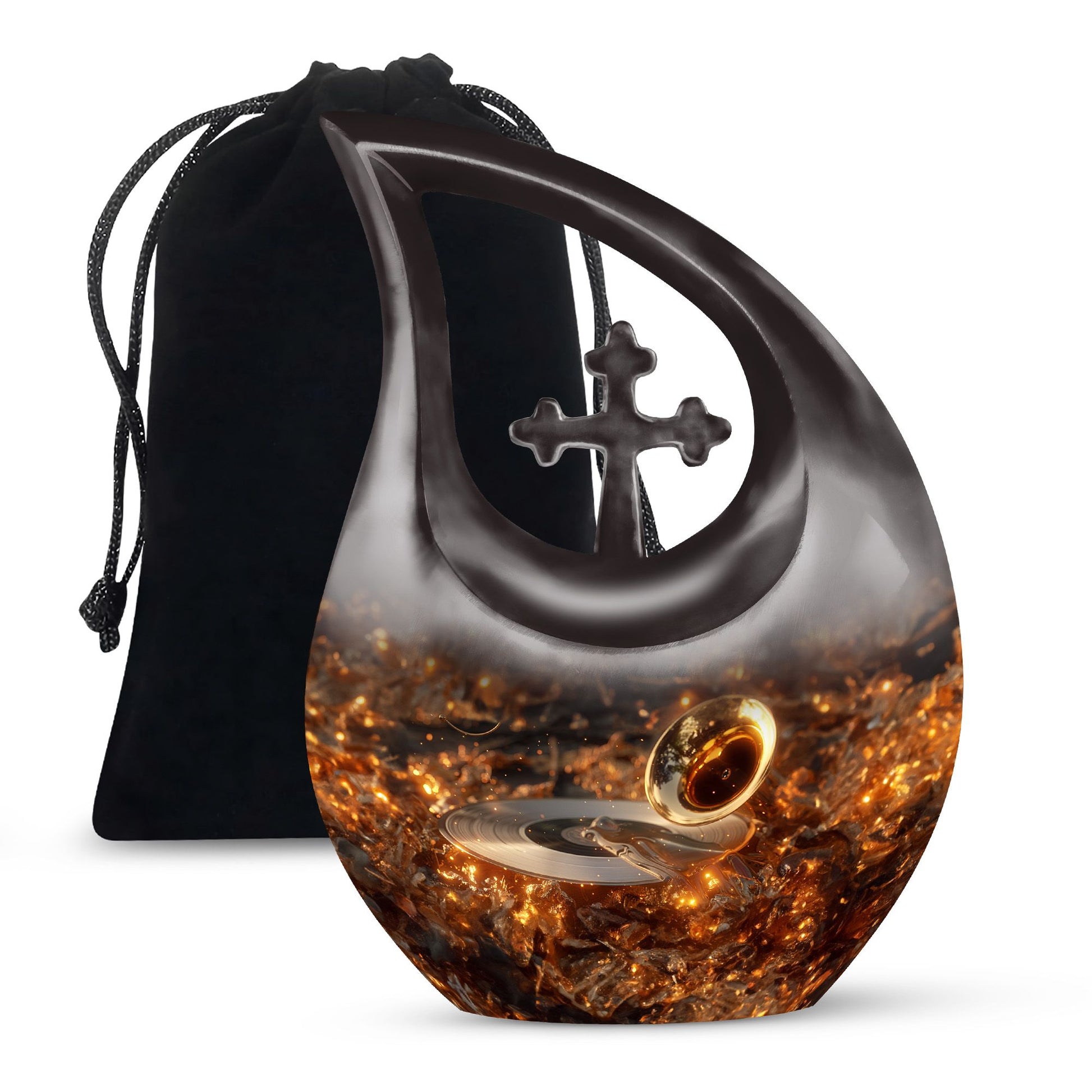 Gramophone Urns For Ashes - Small Urns For Ashes Adult Male