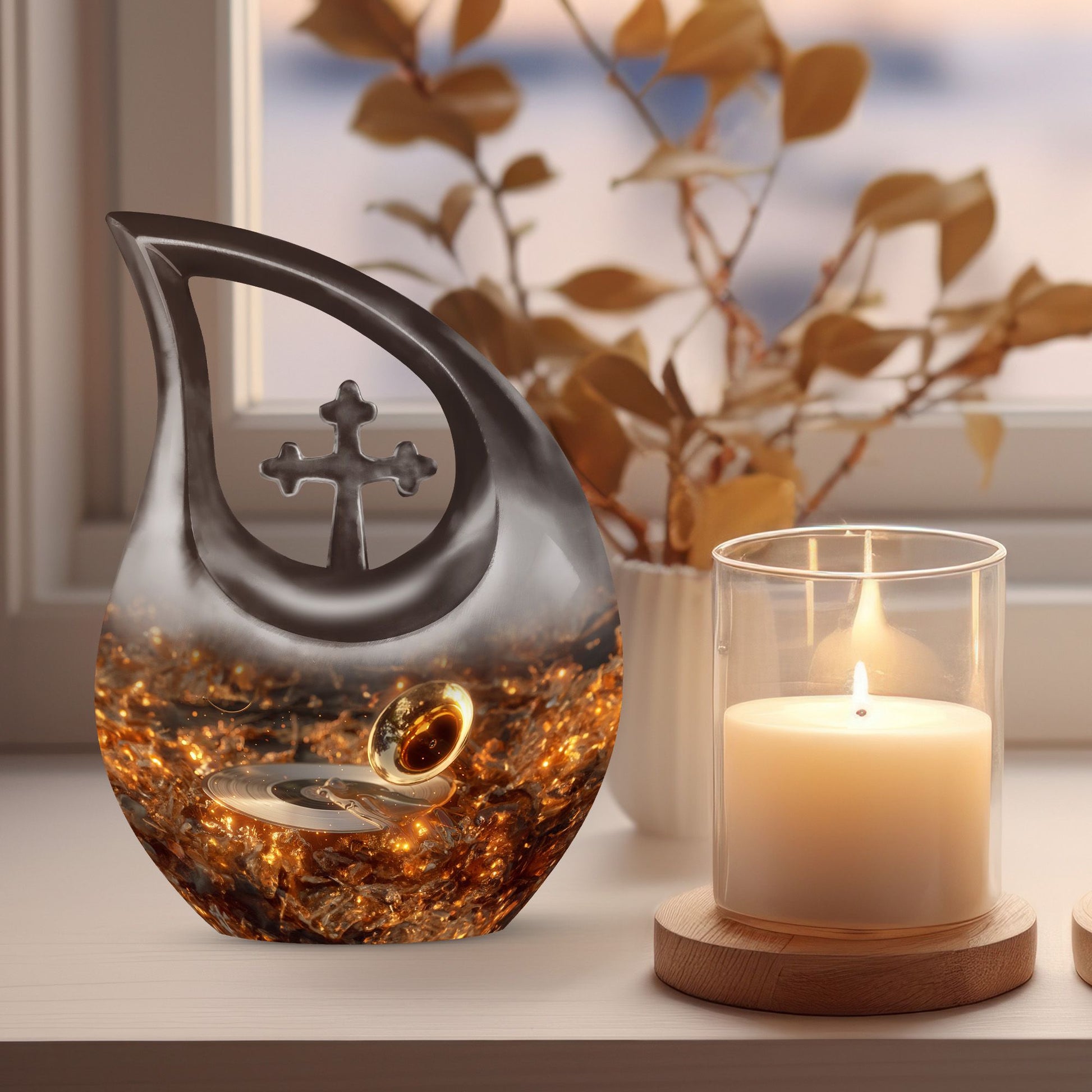 Gramophone Urns For Ashes - Small Urns For Ashes Adult Male