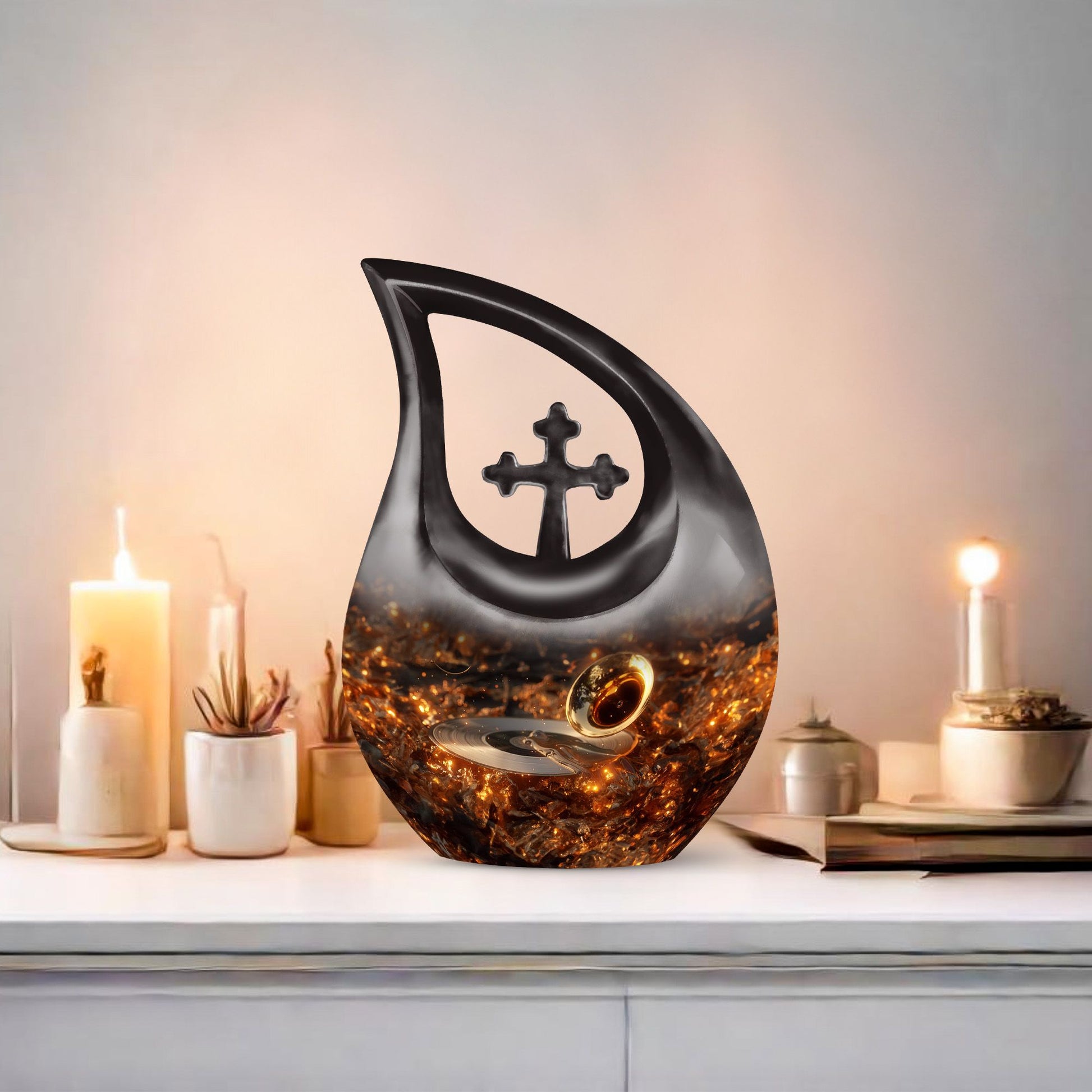 Gramophone Urns For Ashes - Small Urns For Ashes Adult Male