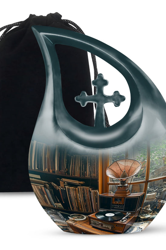 Gramophone Urns For Ashes - Small Urns For Human Ashes Adult Male