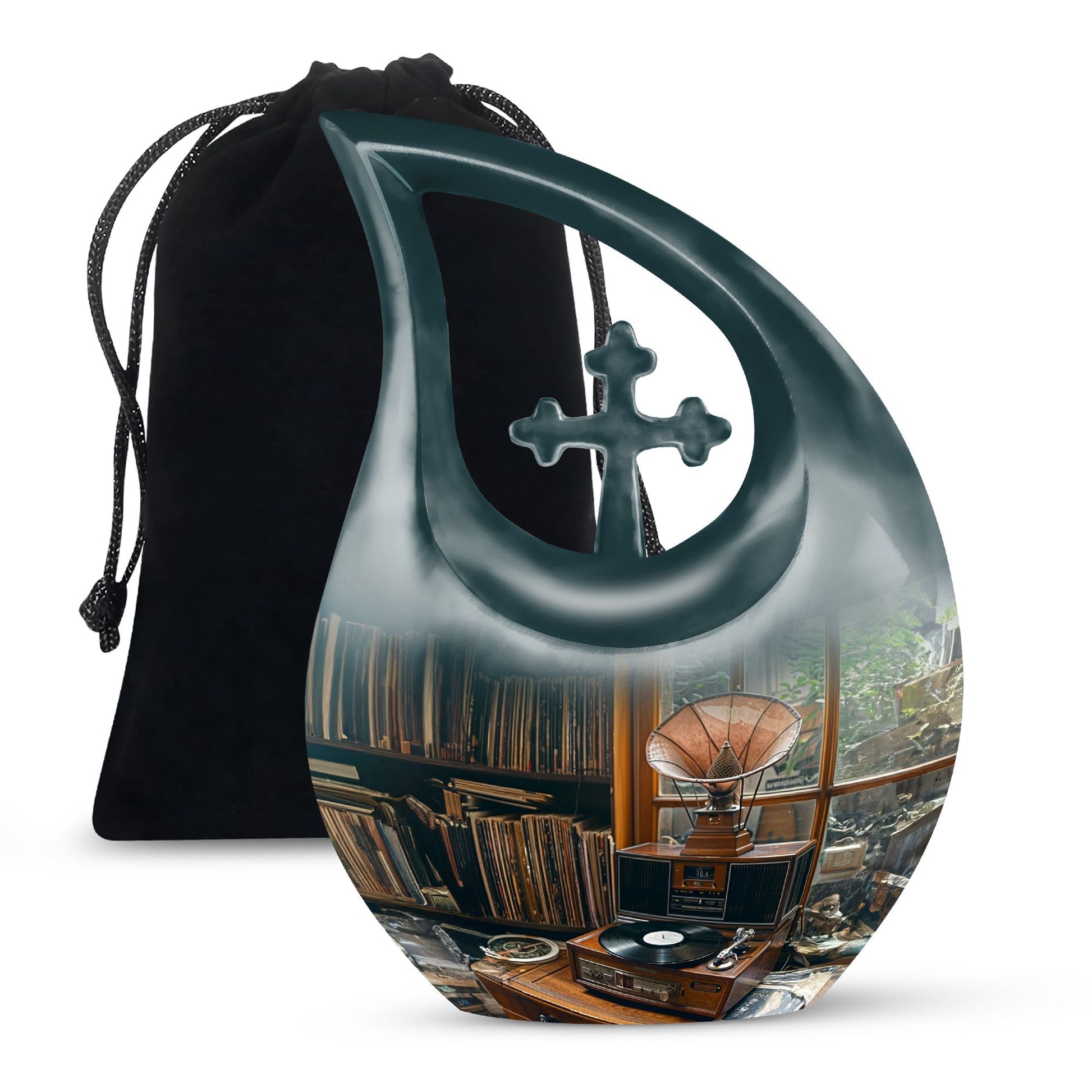 Gramophone Urns For Ashes - Small Urns For Human Ashes Adult Male