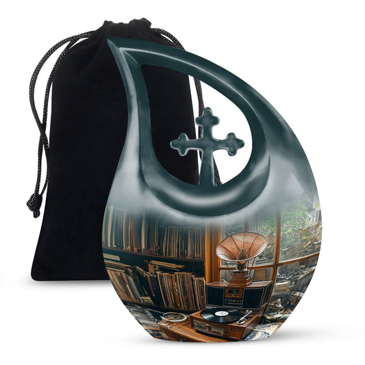 Gramophone Urns For Ashes - Small Urns For Human Ashes Adult Male
