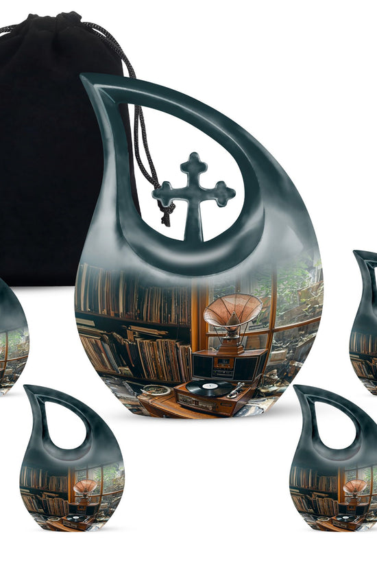 Gramophone Urns For Ashes - Small Urns For Human Ashes Adult Male