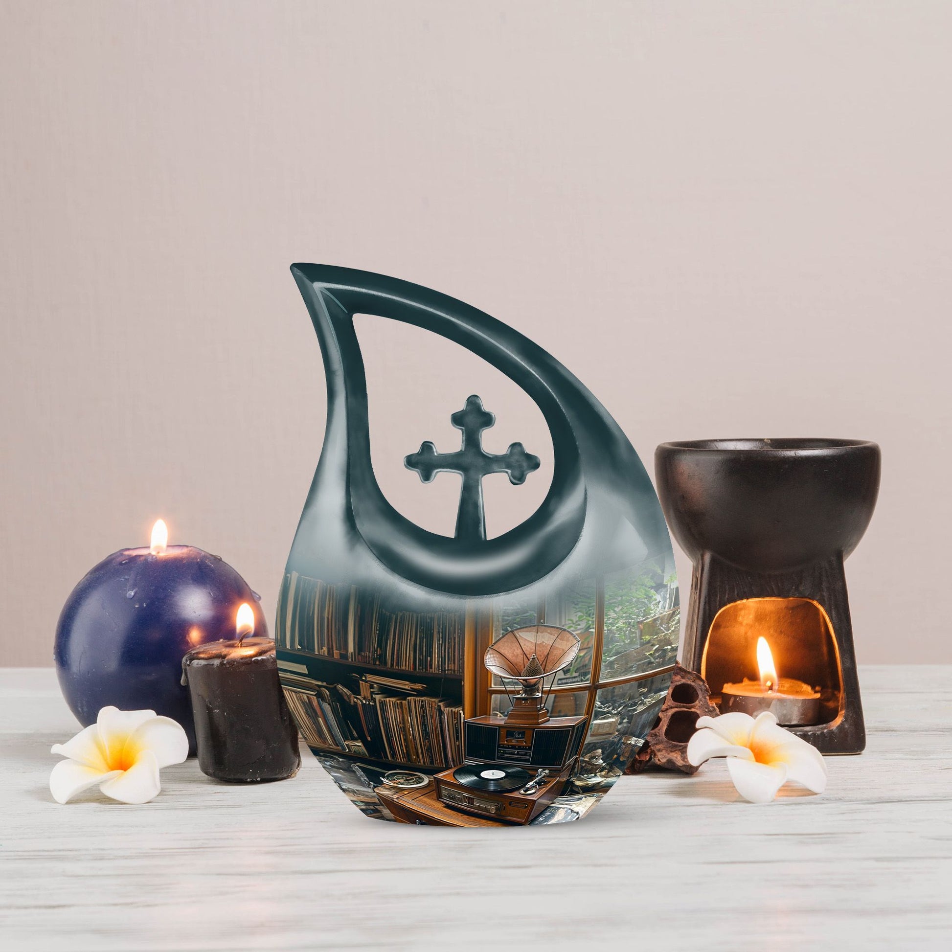 Gramophone Urns For Ashes - Small Urns For Human Ashes Adult Male