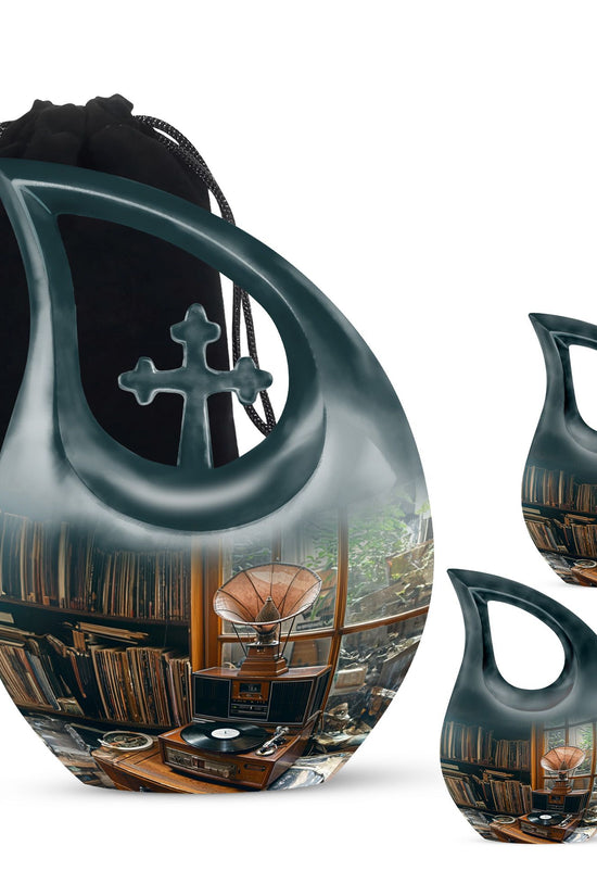 Gramophone Urns For Ashes - Small Urns For Human Ashes Adult Male