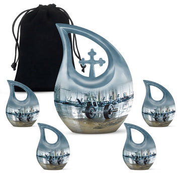Large Urn With 4 Keepsake