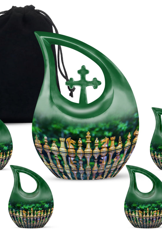 Chess Urns For Ashes - Funeral Decor Urn - Memorial Urn