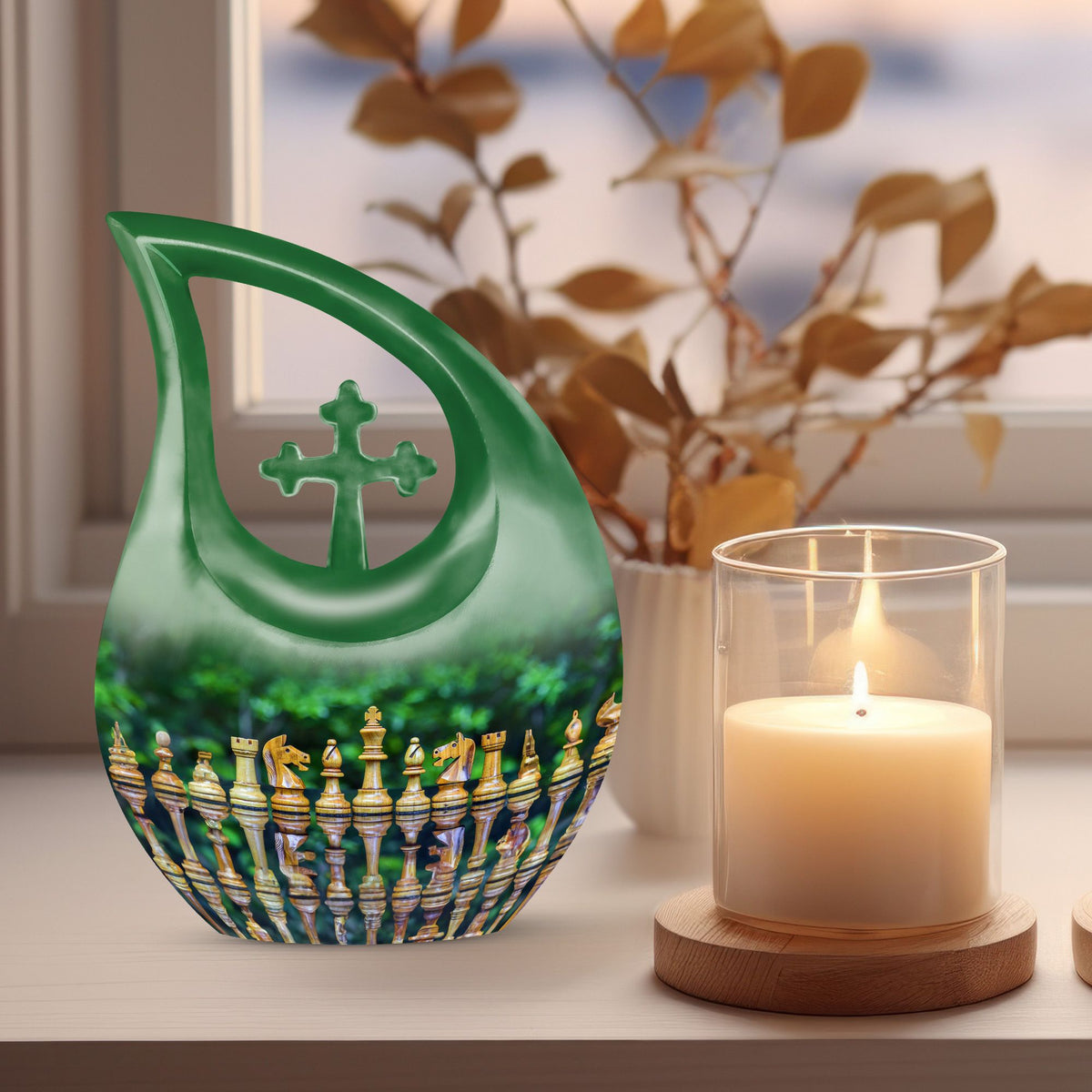 Chess Urns For Ashes - Funeral Decor Urn - Memorial Urn