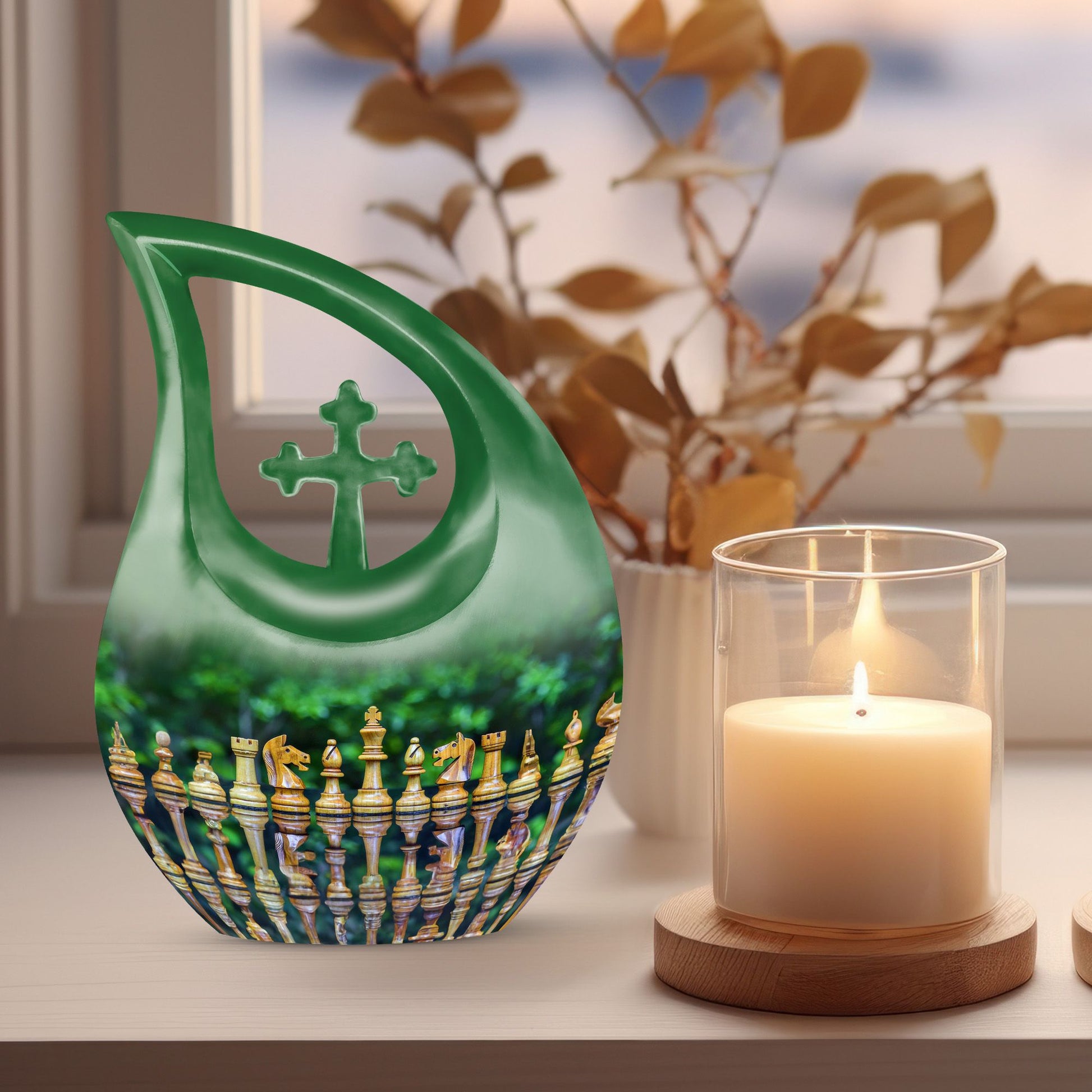 Chess Urns For Ashes - Funeral Decor Urn - Memorial Urn