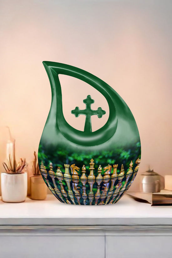 Chess Urns For Ashes - Funeral Decor Urn - Memorial Urn