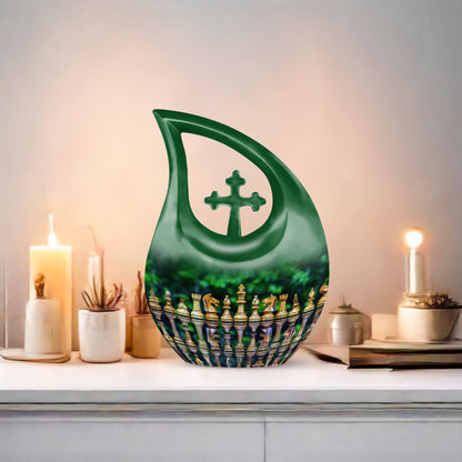 Chess Urns For Ashes - Funeral Decor Urn - Memorial Urn