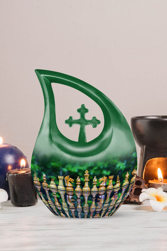 Chess Urns For Ashes - Funeral Decor Urn - Memorial Urn