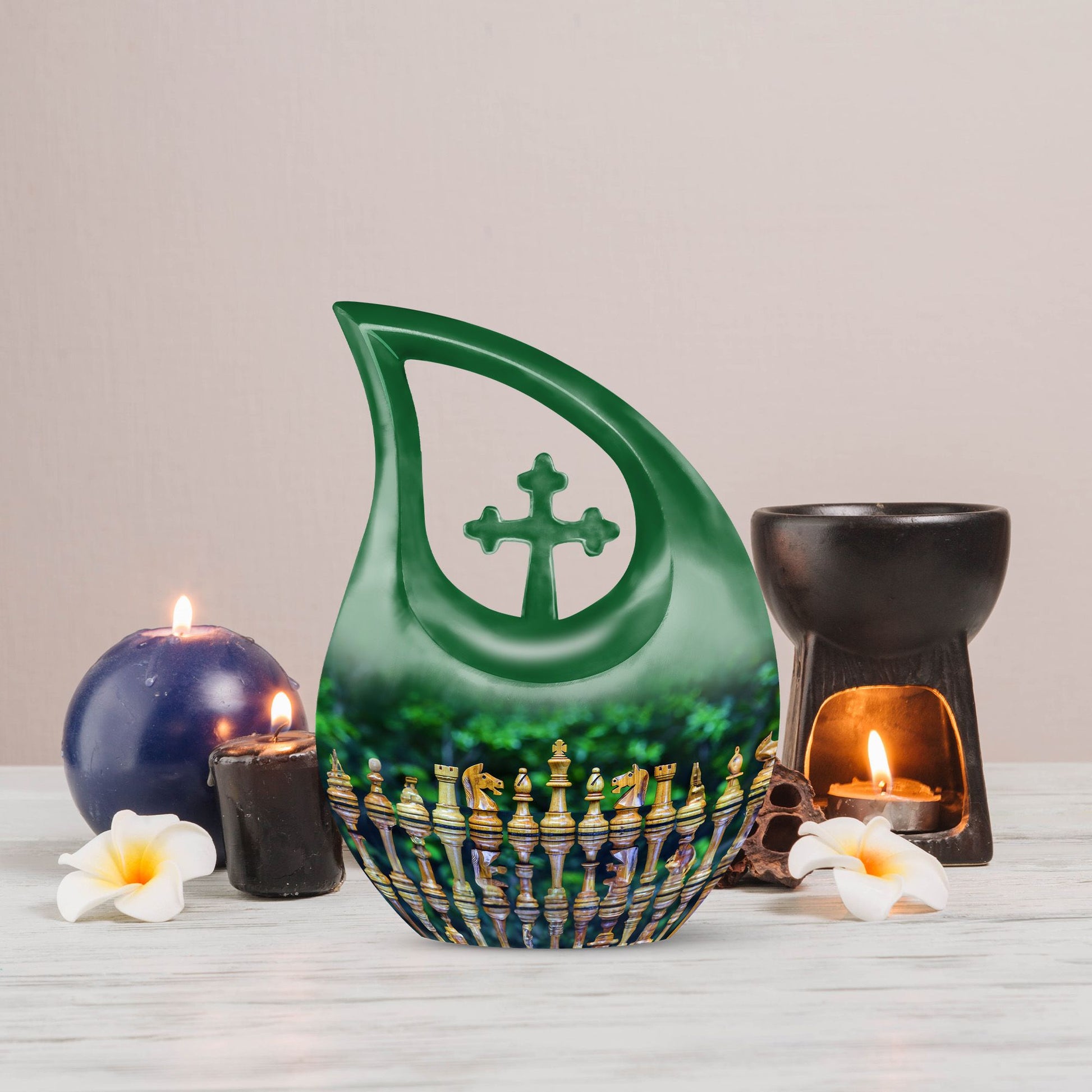 Chess Urns For Ashes - Funeral Decor Urn - Memorial Urn
