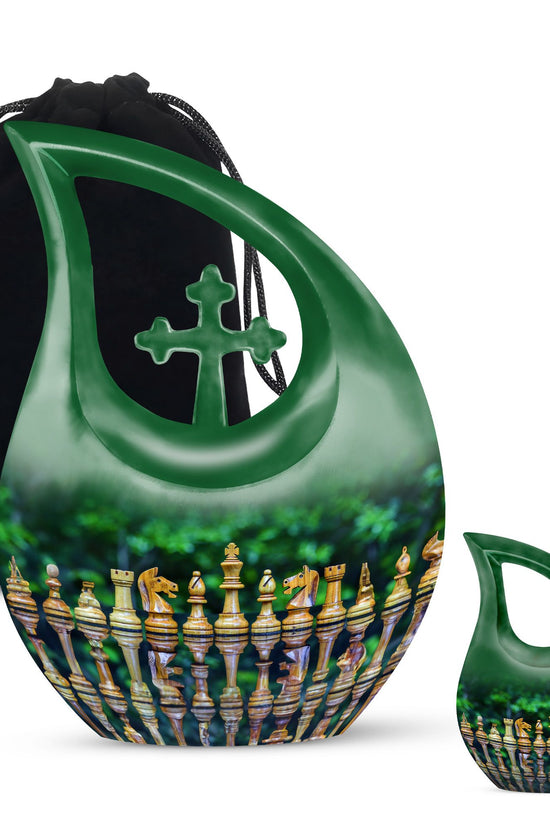 Chess Urns For Ashes - Funeral Decor Urn - Memorial Urn