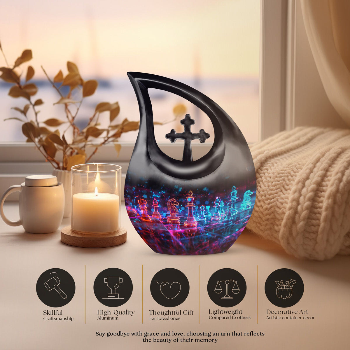 Chess Urns For Ashes - Funeral Urns For Adult Ashes