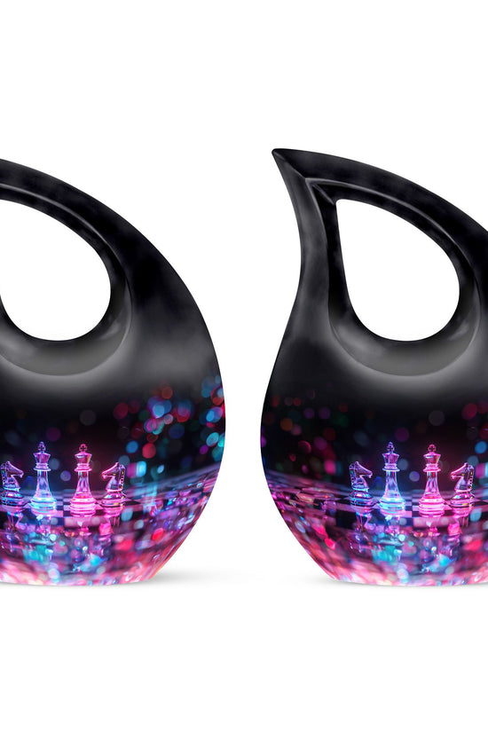 Chess Urns For Ashes - Cremation Urns Large & Small Combo