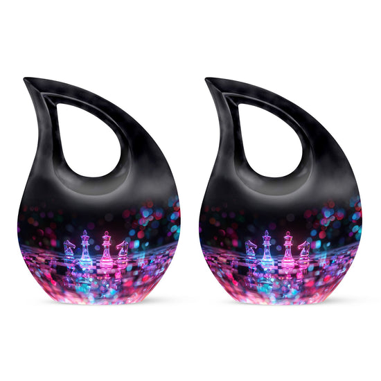 Chess Urns For Ashes - Cremation Urns Large & Small Combo