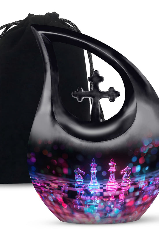 Chess Urns For Ashes - Cremation Urns Large & Small Combo