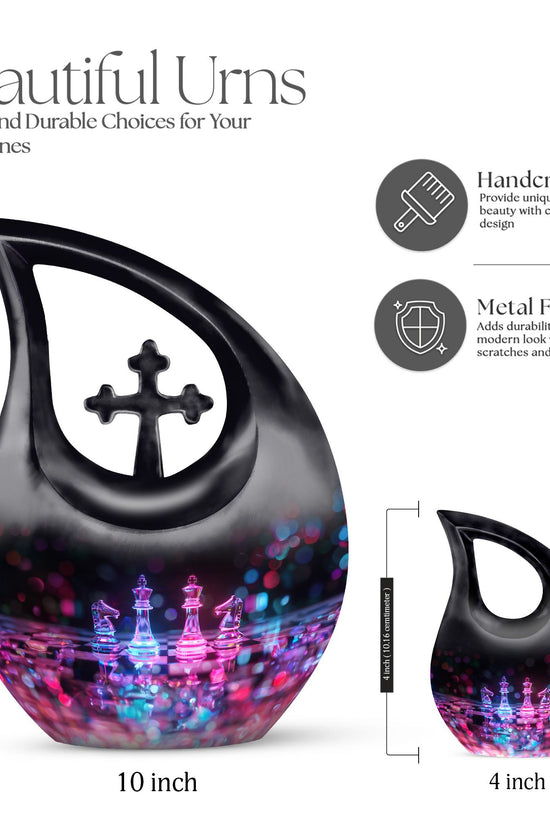 Chess Urns For Ashes - Cremation Urns Large & Small Combo