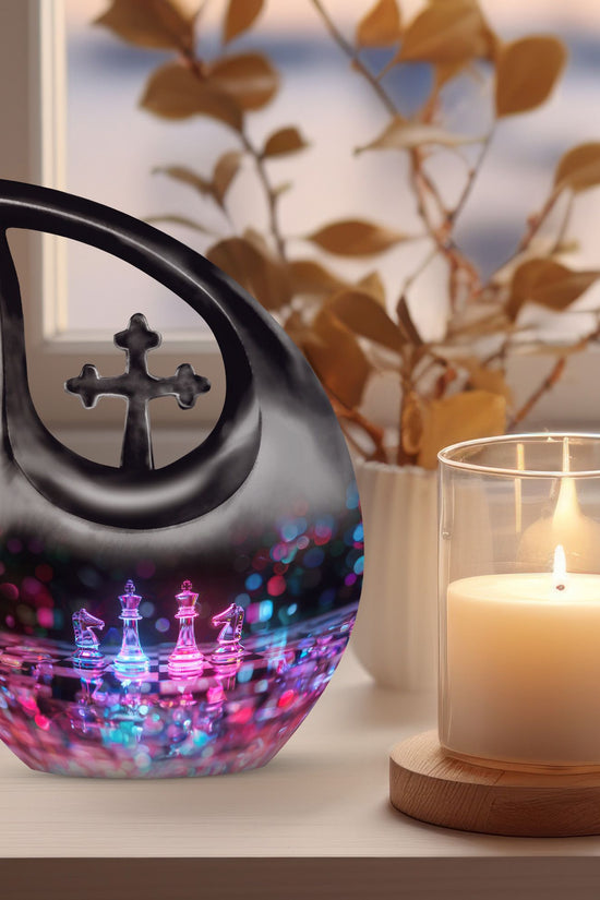 Chess Urns For Ashes - Cremation Urns Large & Small Combo
