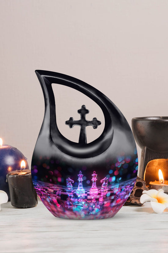Chess Urns For Ashes - Cremation Urns Large & Small Combo