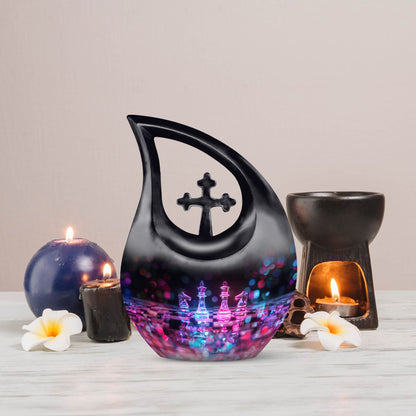 Chess Urns For Ashes - Cremation Urns Large & Small Combo