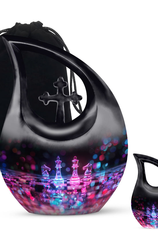 Chess Urns For Ashes - Cremation Urns Large & Small Combo