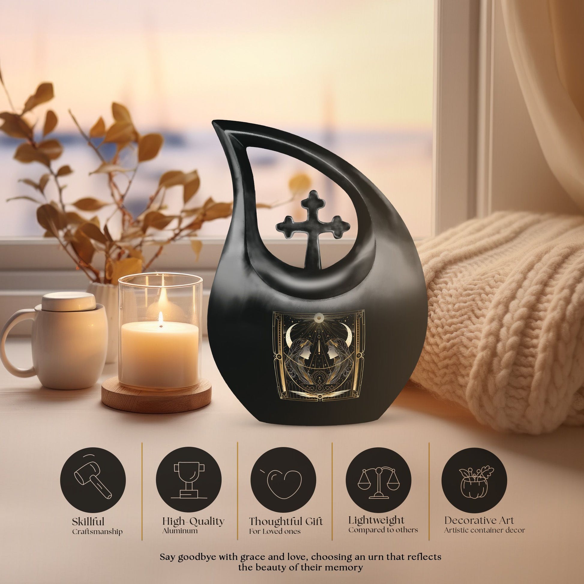 Zodiac Urns For Ashes - Funeral Keepsake Urns