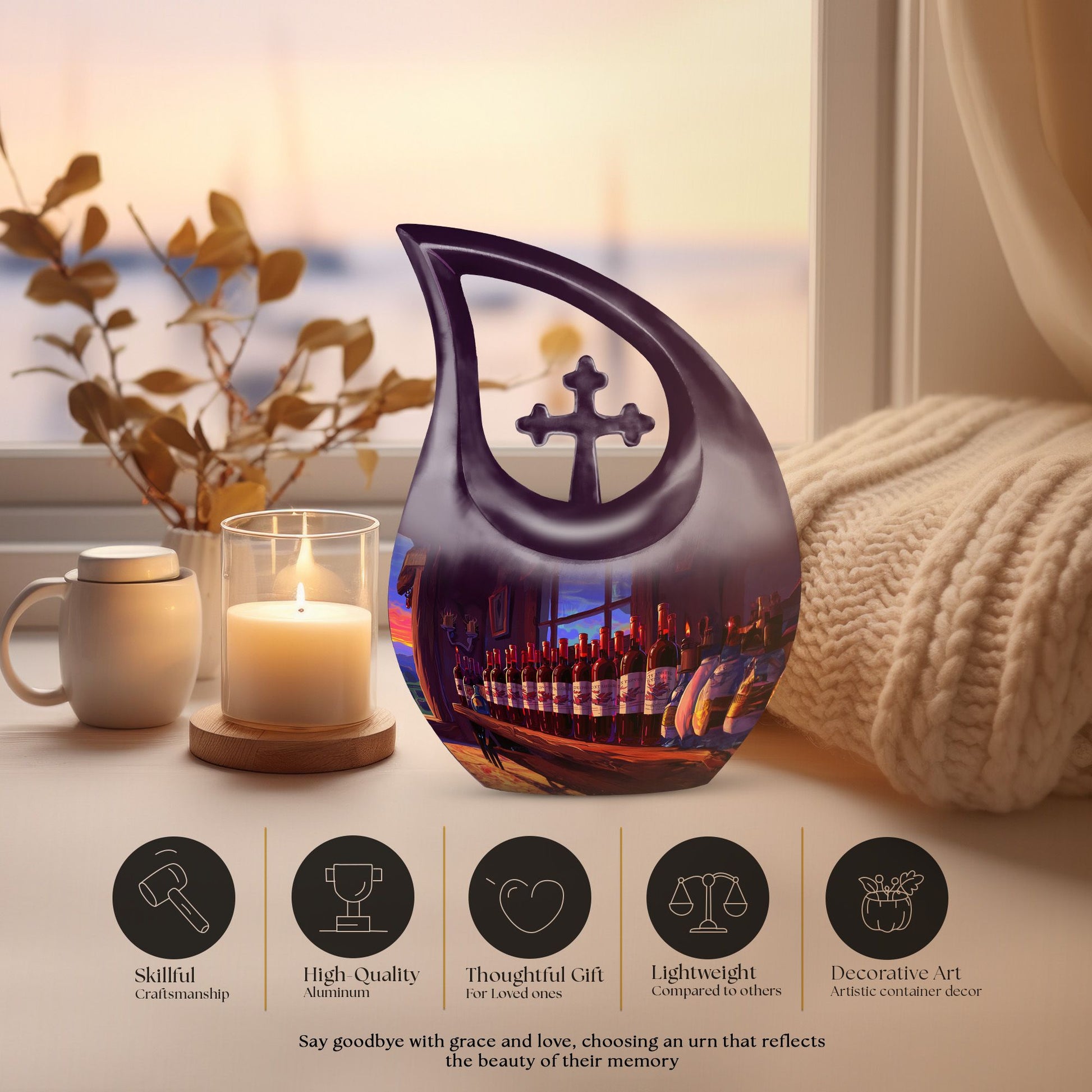 Wine Urns For Ashes - Cremation Keepsakes For Ashes