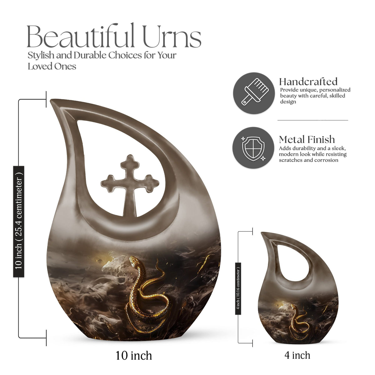 Snake Urns For Ashes - Cremation Urn For Adults
