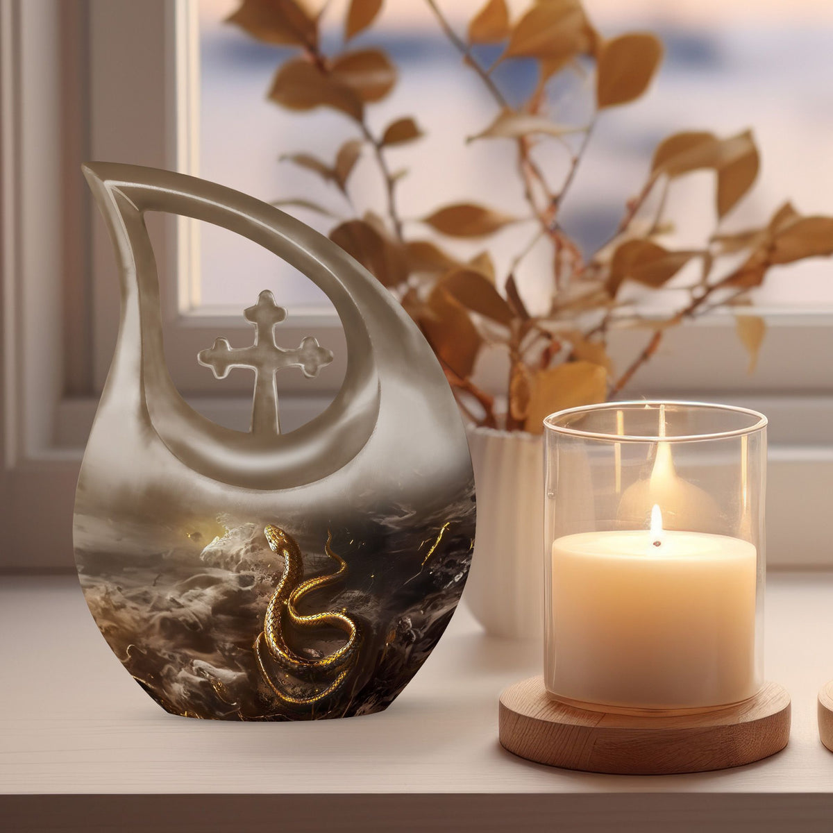 Snake Urns For Ashes - Cremation Urn For Adults
