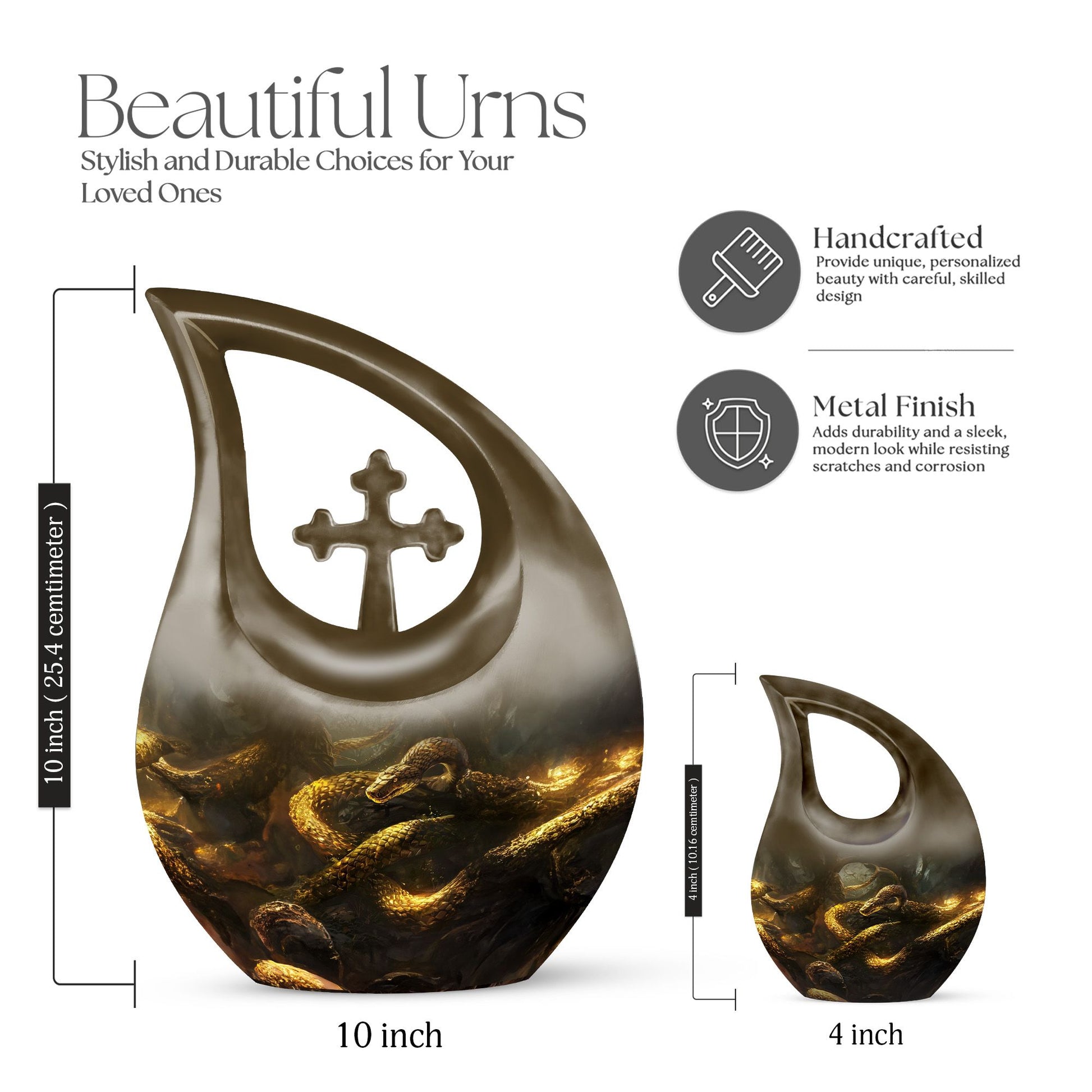 Snake Urns For Ashes - Cremation Urns For Adult Ashes