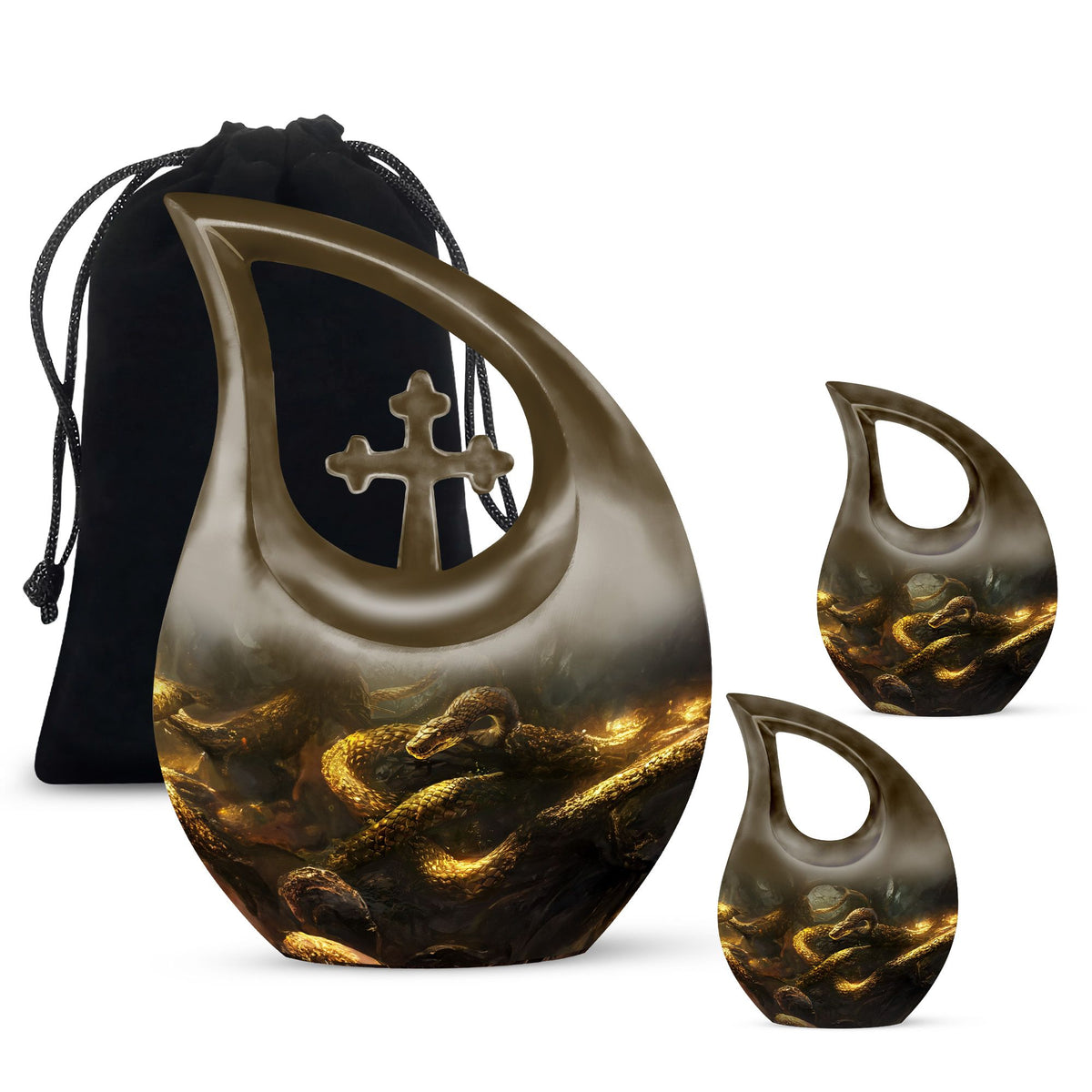 Snake Urns For Ashes - Cremation Urns For Adult Ashes