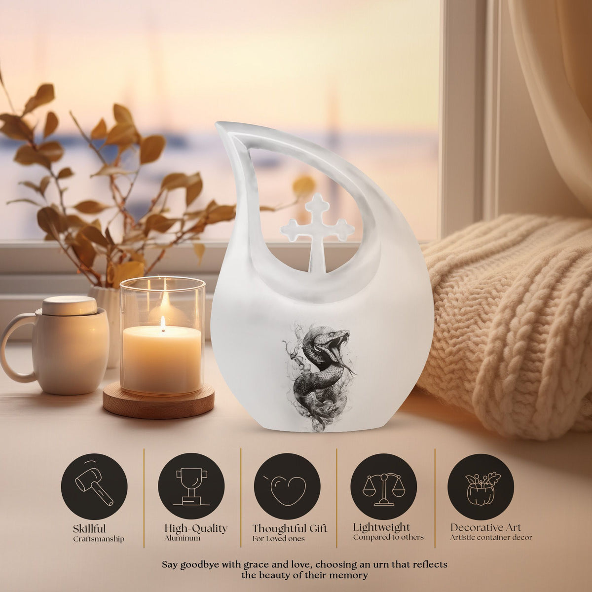 Snake Urns For Ashes - Urn Cremation Keepsake