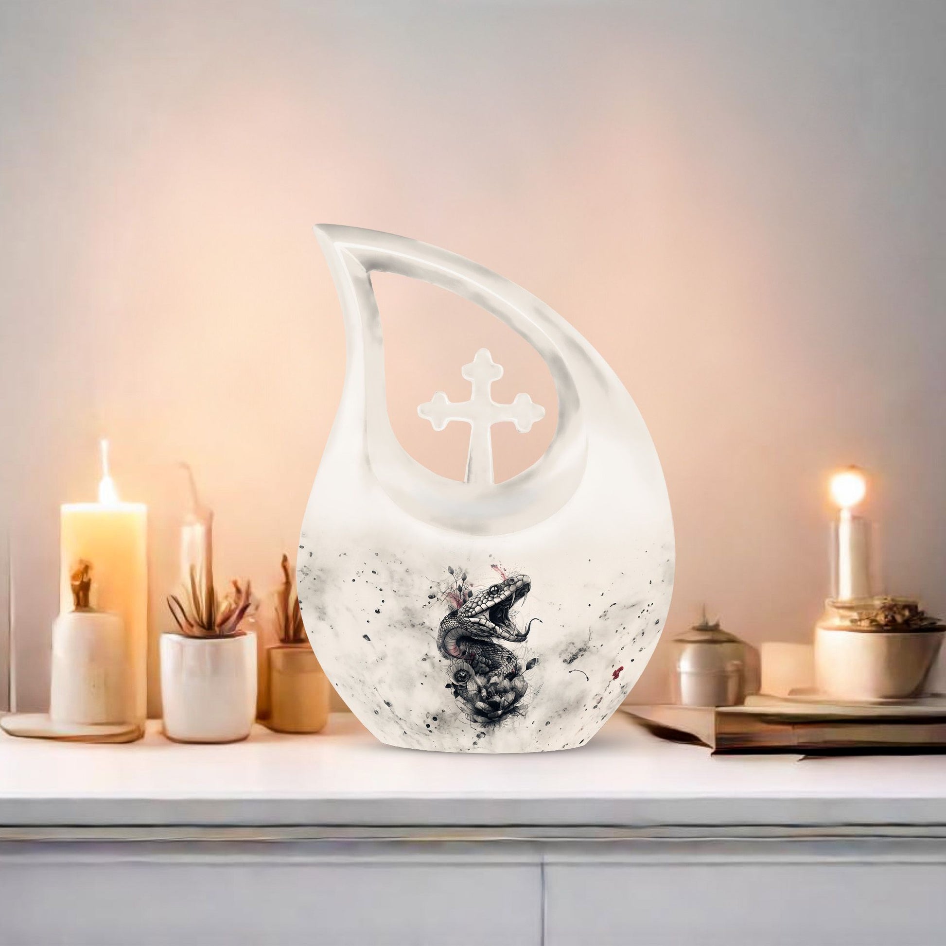 Snake Urns For Ashes - Cremation Keepsake Urns For Human Ashes Adult