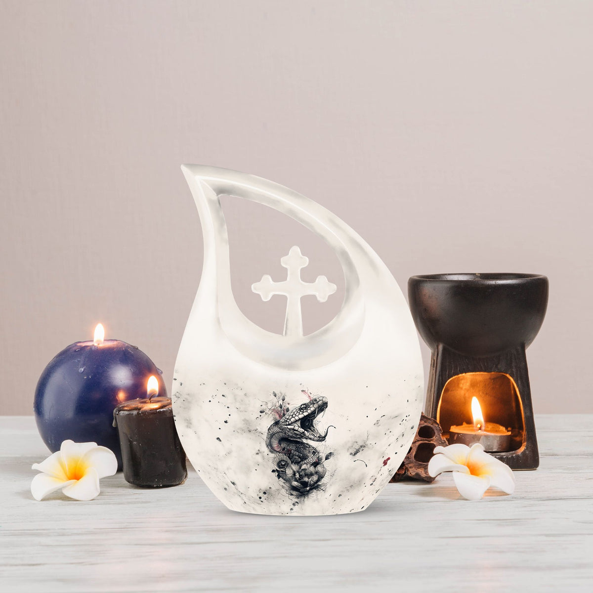 Snake Urns For Ashes - Cremation Keepsake Urns For Human Ashes Adult