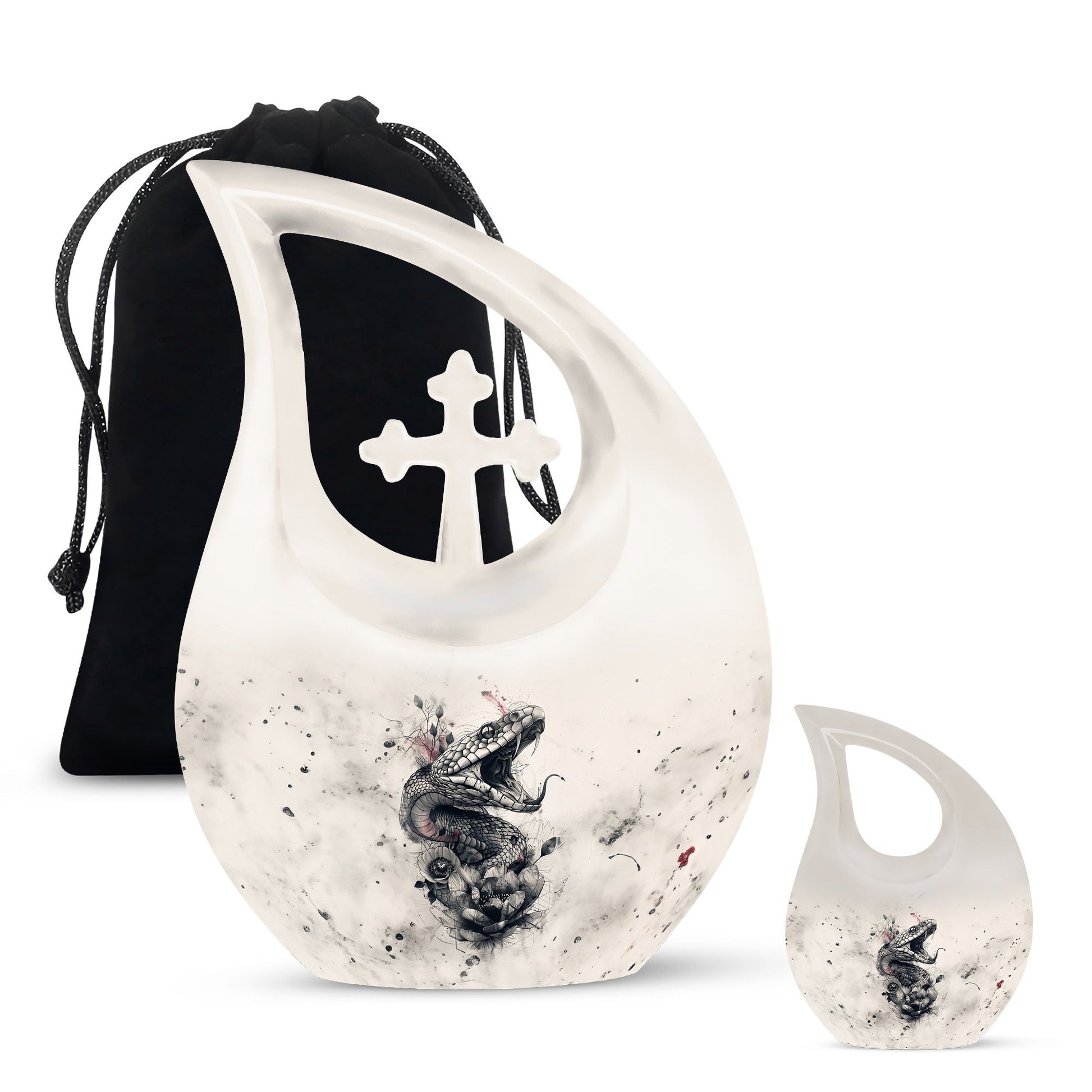 Snake Urns For Ashes - Cremation Keepsake Urns For Human Ashes Adult