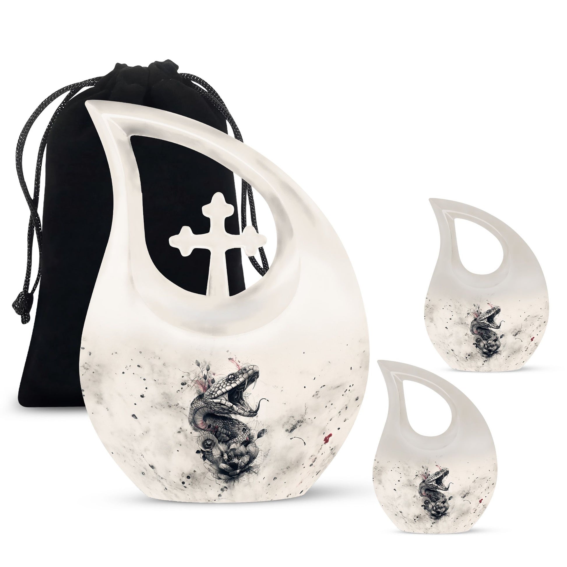 Snake Urns For Ashes - Cremation Keepsake Urns For Human Ashes Adult