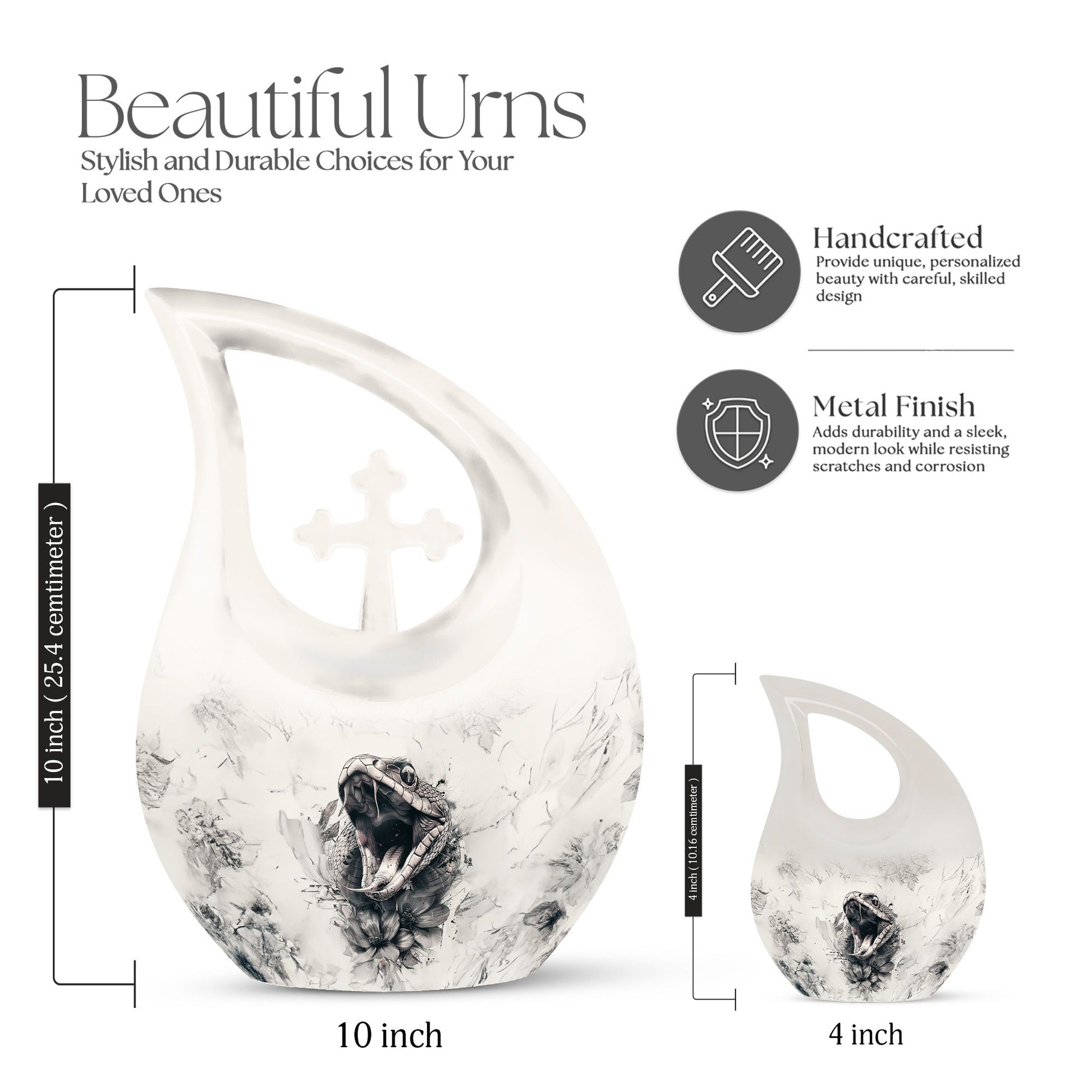 Snake Urns For Ashes - Small Urns For Cremation Ashes